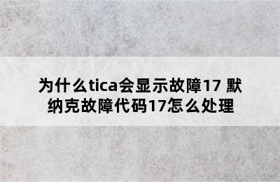 为什么tica会显示故障17 默纳克故障代码17怎么处理